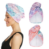 Turbie Twist: lot de 2 serviettes microfibre cheveux, absorption rapide.