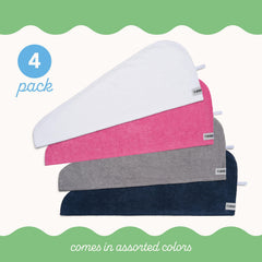 Turbie Twist turban-cheveux microfibre gris: protection et douceur des longueurs.
