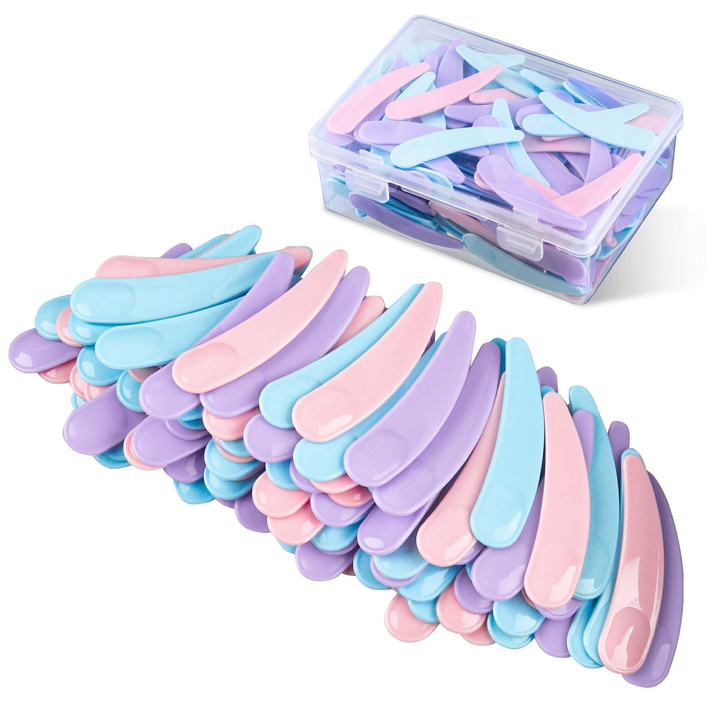 TUZAZO mini spatules cosmétiques avec boîte, pratique pour échantillonnage.