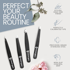 Tweezer Guru-pinces-anglees-sourcils: prise ferme pour modeler les sourcils avec contrôle.