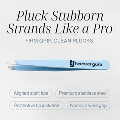 TWEEZER GURU Pointe ultra-fine pour cheveux sous-cutanés et points noirs