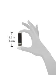 Tweezerman clip-ongles precision-noir-etui-rangement: rangement pratique des débris après coupe.