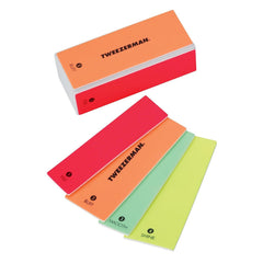 Tweezerman Neon 4-en-1 bloc pour ongles, lime douce pour une forme nette.