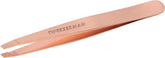 Pinces Tweezerman incline rose dore pour precision sourcils naturelle