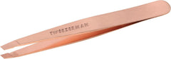 Pinces Tweezerman incline rose dore pour precision sourcils naturelle
