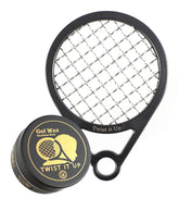 Twist It Up Unity Black, peigne-gel, prise de vue montrant des twists nets et précis.