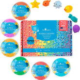 Two Sisters bombe-bain-squishy-surprise-figurine-cachee 1: découverte amusante lors du bain.
