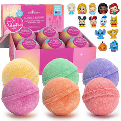 Two Sisters bombes-bain-princesse-ensemble-6-pièces, émerveillement fruité pour enfants.