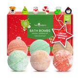 Two Sisters Christmas bath bomb with a surprise toy inside for festive bath time.