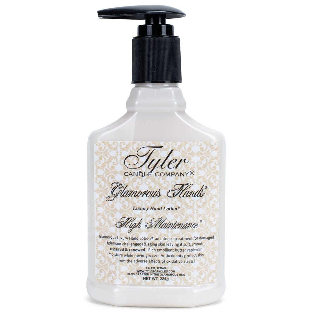 TYLER CANDLE COMPANY – High Maintenance emballage de lotion pour les mains, soin luxueux et nourrissant