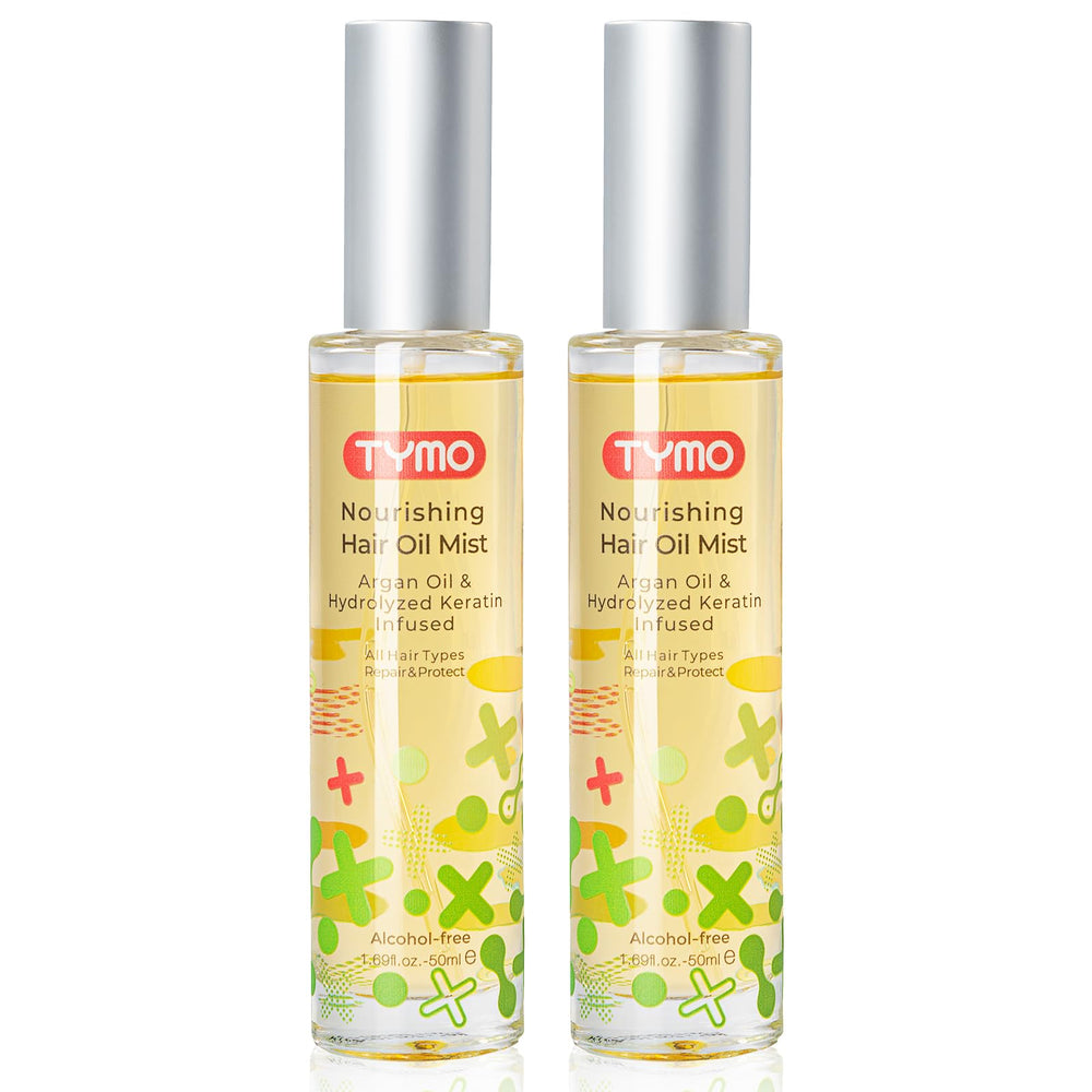 TYMO Argan Hair Oil Spray – bouteille prête à hydrater en profondeur les cheveux.