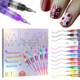 TYYVV ensemble 12 couleurs pour designs d'ongles variés.