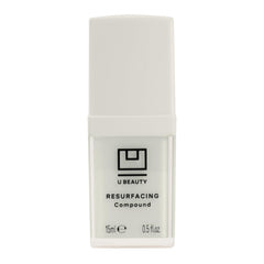 U Beauty Resurfacing Compound Serum, bouteille élégante prête à l’emploi, teint plus homogène.