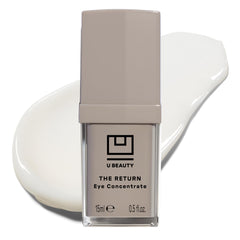 U Beauty Return Eye Concentrate bouteille élégante pour une application ciblée et hydratante