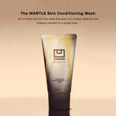 Texture huile-emulsion qui devient lait nettoyant, pour un soin délicat.