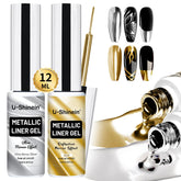 U-Shinein vernis miroir argent bouteille pour un effet métallique