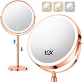 Miroir UBYMET 10x magnification pour les détails précis du maquillage.