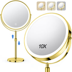 UBYMET miroir-maquillage grand double-face pour maquillage polyvalent.
