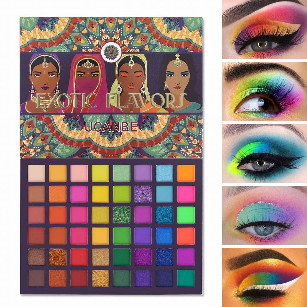 Palette UCANBE Exotic Flavors, yeux néon, pour des regards audacieux et lumineux