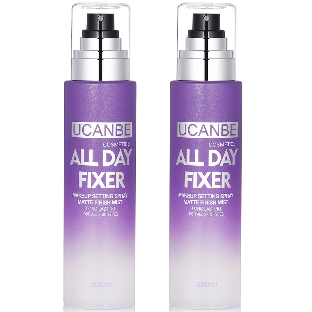 UCANBE fixateur-maquillage Matte, ensemble 2pc, pour une tenue durable.