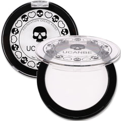 UCANBE fond de teint blanc crème-poudre, fini mat et couverture complète.