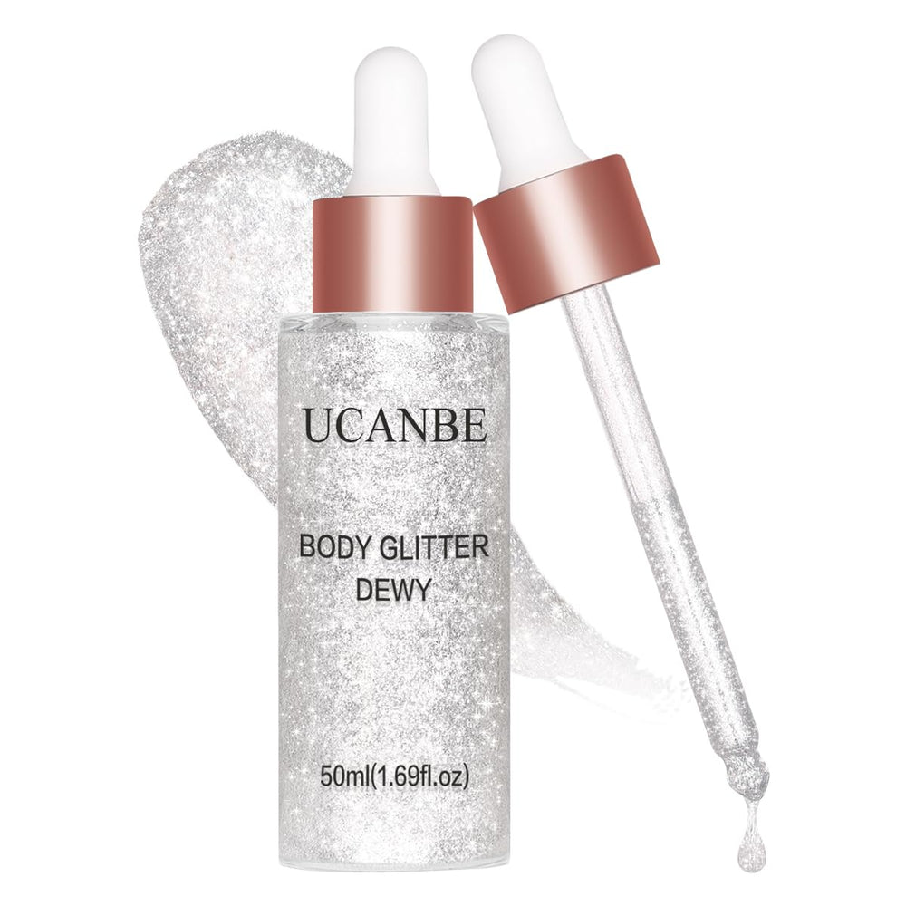 UCANBE gouttes luminiseur visage en bouteille Silver Fairy White 02 pour une brillance naturelle.