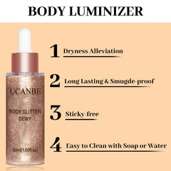 UCANBE Luminiseur visage éclat Rose Or 03 pour un contour mis en valeur.