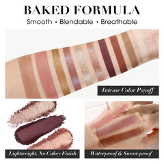 UCANBE palette tout-en-un cuite – Étui-poches: maquillage prêt à emporter.