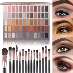 Palette UCANBE 60 couleurs pour regards nude et fume au quotidien