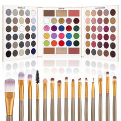 Palette UCANBE yeux ensemble 15 pinceaux, précision et polyvalence