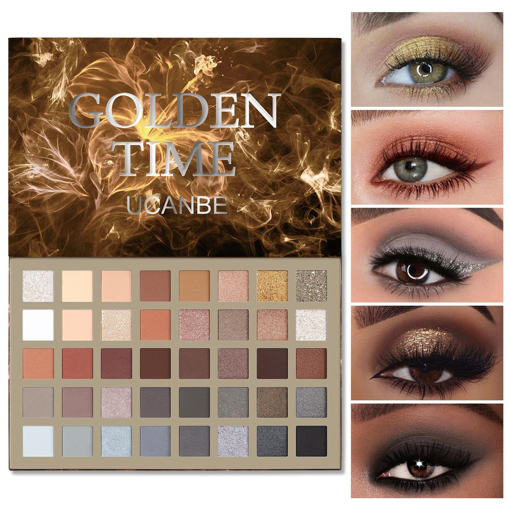 UCANBE Palette d'ombres neutres: 40 couleurs pour looks naturels et sophistiqués