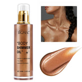 UCANBEMAKEUP Shimmer Oil – vue de la bouteille lumineuse pour un éclat naturel.