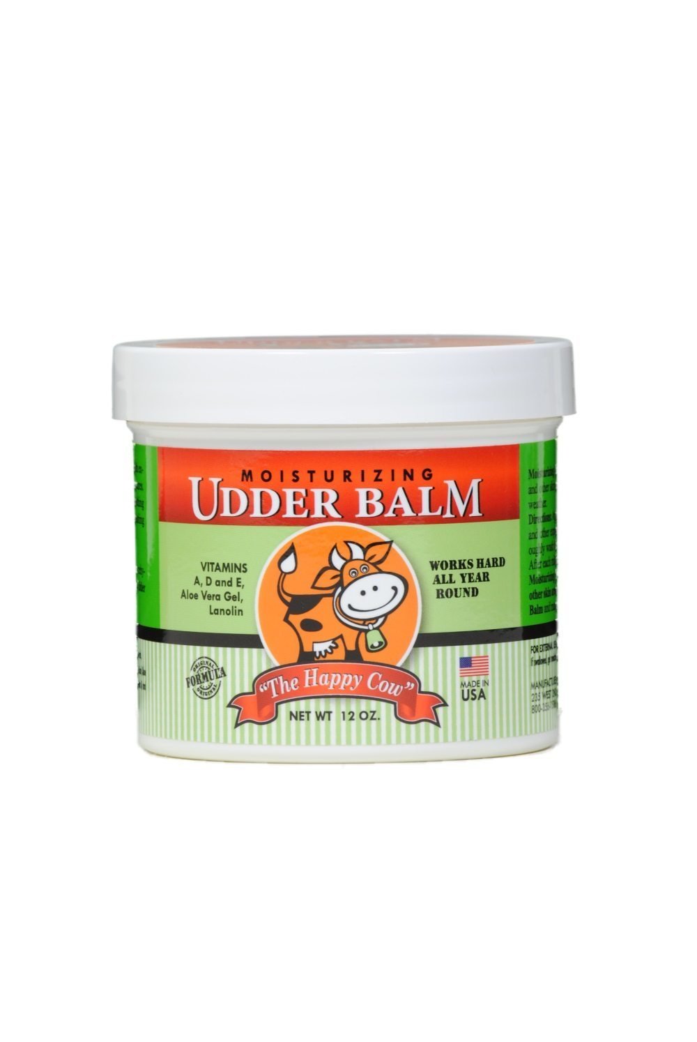 Udder Balm – crème hydratante 12 oz, réhydrate les peaux sèches et irritées.