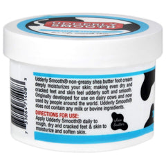Texture non grasse d'Udderly Smooth qui pénètre rapidement la peau.
