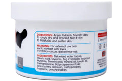 Formule non gras Udderly Smooth pour pieds, absorption rapide.
