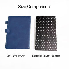 Palette udtip avec motifs étoiles argentées pour les yeux.