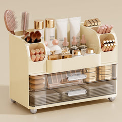 Organiseur maquillage UFORU avec 2 tiroirs pour rangement clair et rapide.