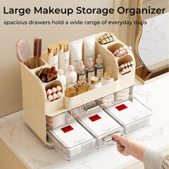 Top spacieux UFORU pour poser palettes et cosmétiques facilement.