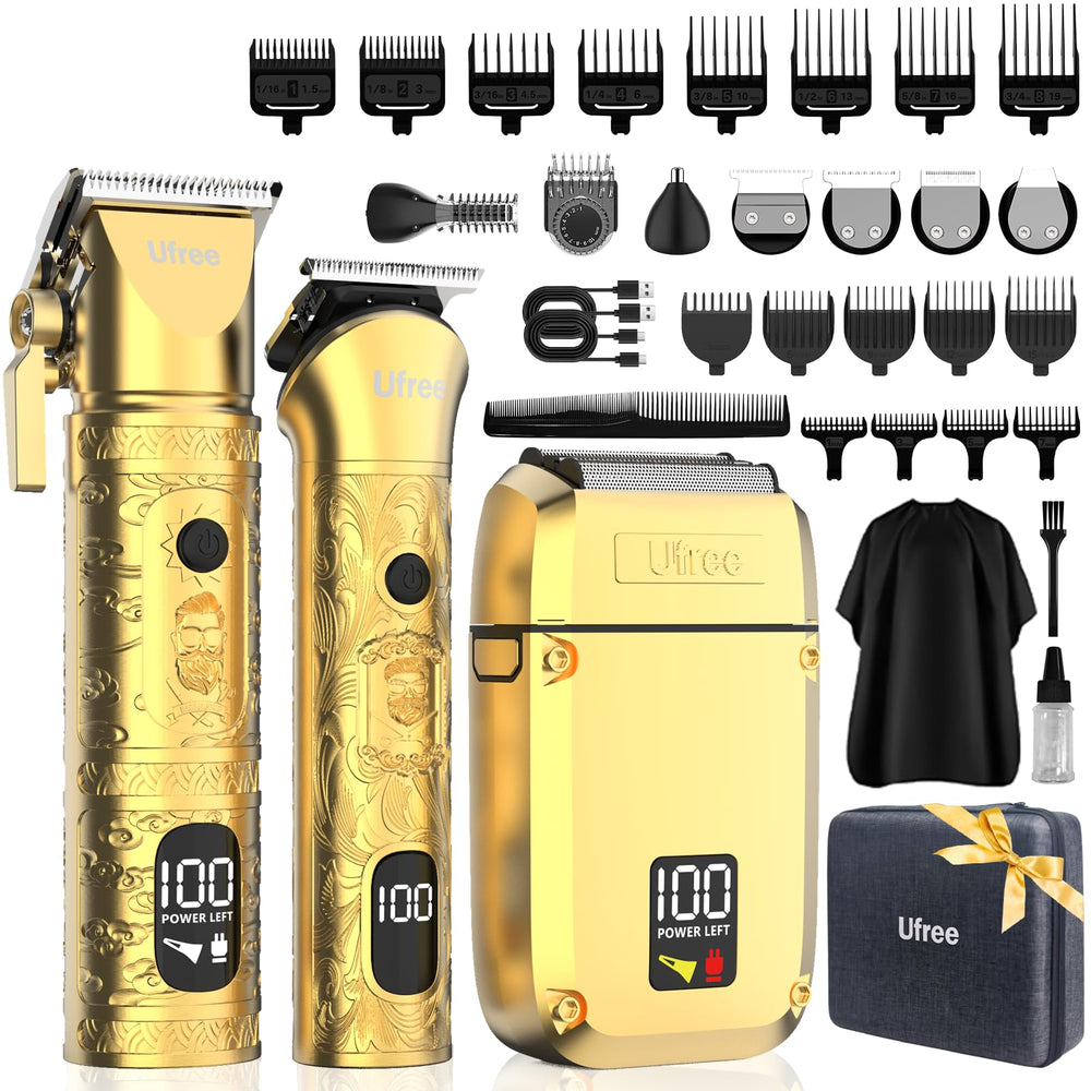 Ufree kit 8 en 1 coiffeur homme: tout-en-un pour coiffure précise à domicile.