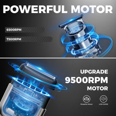 Ufree moteur 9500 rpm offre une coupe rapide sans tiraillement.