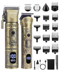 Tondeuse Ufree barbe et cheveux pro 9-en-1 pour un style net et rapide.