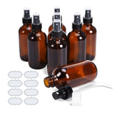 ULG Fine Mist Sprayers on amber Boston Bound bottle for travel-friendly application.