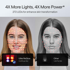 Ulike ReGlow lumière jaune : mode Clear pour atténuer rougeurs et pigmentation.