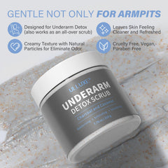 Exfoliant corps ulluxe zone bikini: peau plus lisse et uniforme.