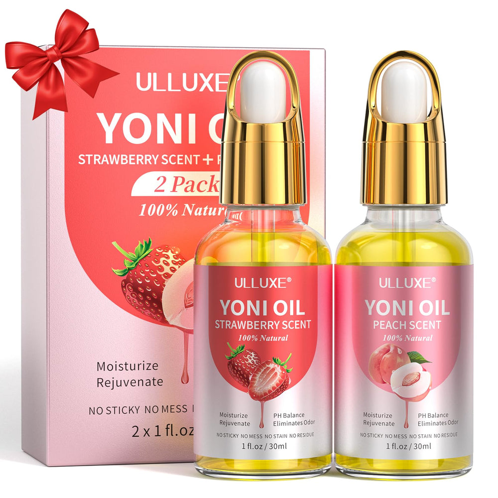 ulluxe huile yoni équilibre-bouteille : hydratation profonde et confort intime.
