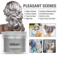Application facile d'Ultikare gris — coiffure créative et temporaire