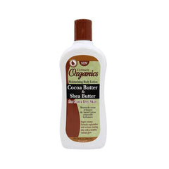 Ultimate Organics Beurre cacao-karité – bouteille visible, hydratation nourrissante pour peau et cheveux