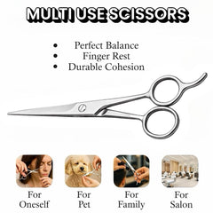 UM Supplies Ciseaux 6.5, poigne ergonomique : confort prolongé lors des sessions.