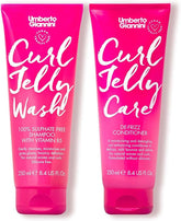 Umberto Giannini Curl Jelly sur bouteille, définition améliorée pour boucles plus nettes.
