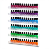 Umirokin présentoir mural vernis, 6 étagères, organisation claire.